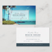 ビーチハウスB&Bバケーションレンタル写真 名刺 (正面/裏面)