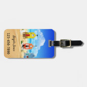 ビーチハウズカラフルラゲッジタグ ラゲッジタグ (正面横)