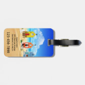 ビーチハウズカラフルラゲッジタグ ラゲッジタグ (裏面横)