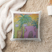 ビーチハッツアンドゴールデンスカイズ装飾用クッション クッション (ブランケット)