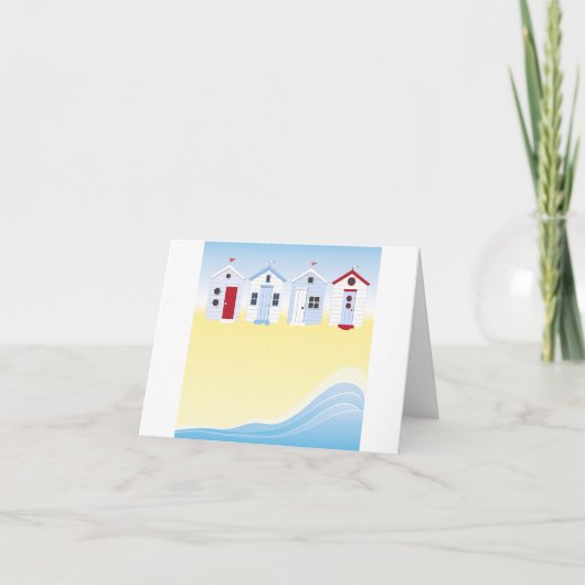 ビーチハッツノートカード カード (正面)