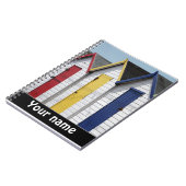 ビーチハッツパーソナライズされた ノートブック (左側)