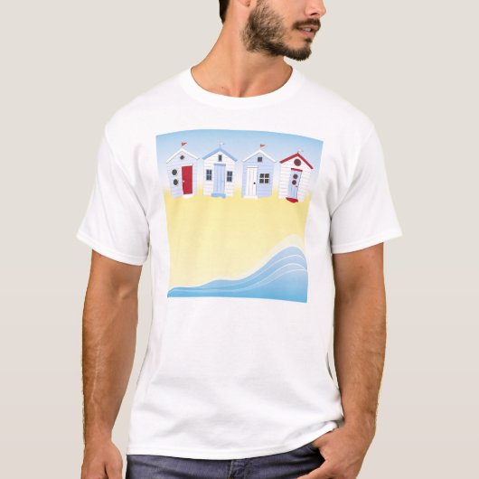 ビーチハッツメンズアクティブティー Tシャツ (正面)
