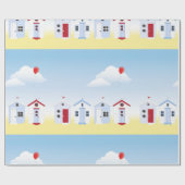 ビーチハッツラッピング紙 ラッピングペーパー (フラット)