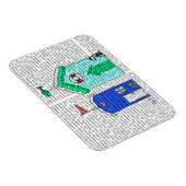 ビーチハッツ2イラストレーション マグネット (右側)