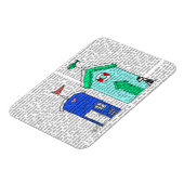 ビーチハッツ2イラストレーション マグネット (左側)