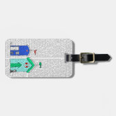 ビーチハッツ2イラストレーション ラゲッジタグ (正面横)