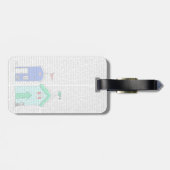 ビーチハッツ2イラストレーション ラゲッジタグ (裏面横)