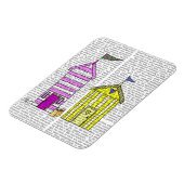 ビーチハッツ3イラストレーション マグネット (左側)