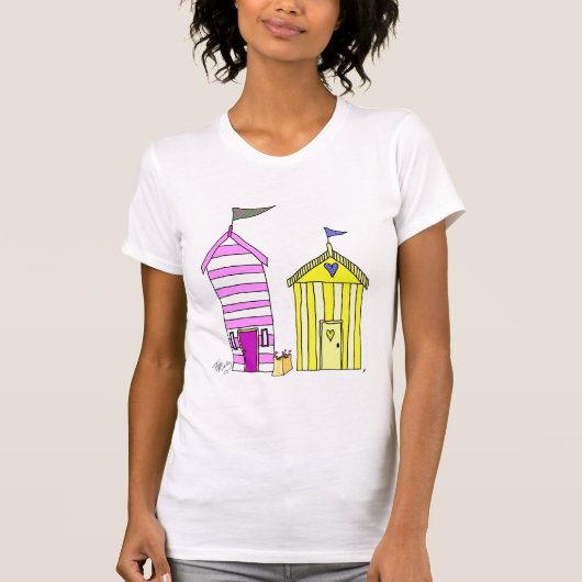 ビーチハッツ3イラストレーション Tシャツ (正面)