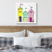 ビーチハッツ キャンバスプリント (インサイチュ (寝室))