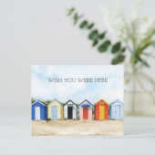 ビーチハッツI – ここに来てほしい ポストカード (スタンド正面)