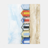 ビーチハッツI フリースブランケット (正面)