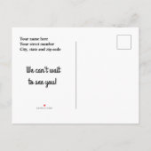 ビーチハットシーガルおよびビーチボールパーティの招待状 案内ポストカード (裏面)