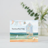 ビーチハットシーガルとビーチボールパーティー 案内状 (スタンド正面)