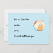 ビーチハットシーガルとビーチボールパーティー 案内状 (裏面)