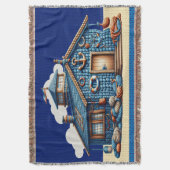 ビーチハットニット画像 スローブランケット (正面縦)