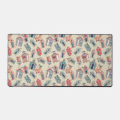 ビーチハットパターン デスクマット (正面)