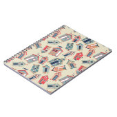 ビーチハットパターン ノートブック (左側)