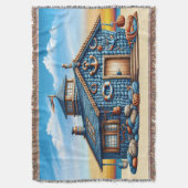 ビーチハットブランケット スローブランケット (正面縦)