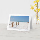 ビーチハッピーアニバーサリー カード (黄色い花)