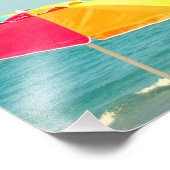 ビーチハッピーアワーことわざ写真 フォトプリント            (角)