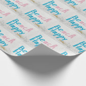 ビーチハッピーヒトデとネット ラッピングペーパー (角)