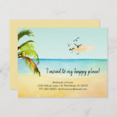 ビーチハッピープレイス新しい住所に移動 案内状 (正面/裏面)