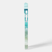 ビーチハッピープレイス水彩波沿岸 Case-Mate iPhoneケース (裏面 / 左)