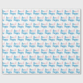 ビーチハッピー文字 ラッピングペーパー (フラット)