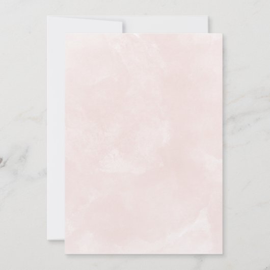 ビーチハワイアン熱帯フローラ結婚リース 招待状 (裏面)