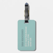 ビーチハワイ |物事ではない瞬間を収集する ラゲッジタグ (裏面縦)