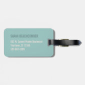 ビーチハワイ |物事ではない瞬間を収集する ラゲッジタグ (裏面横)