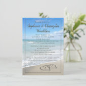 ビーチハーツ デスティネーション ウェディング後の披露宴 招待状 (スタンド正面)