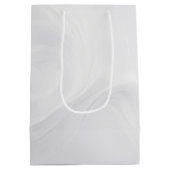 ビーチハートのウィンドウでの記念日 ミディアムペーパーバッグ (裏面)