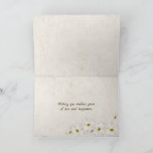 ビーチハートを砂にサーフィンで カード (内部)