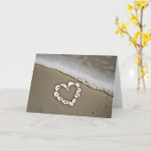 ビーチハートインシーシェルズ カード (黄色い花)