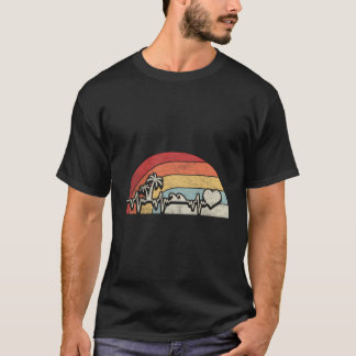 ビーチハートビートタンクトップレトロサマーギフトおもしろい Tシャツ