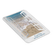 ビーチハート名マグネット付きウィンドウ マグネット (右側)