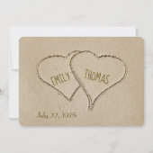 ビーチハート砂による誓願の更新式 招待状 (正面)