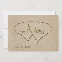 ビーチハート砂による誓願の更新式 招待状