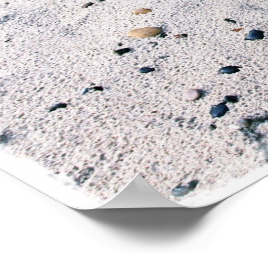 ビーチハート結婚ズ記念またはゲストブック ポスター (角)