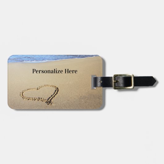 ビーチハート ラゲッジタグ (正面横)