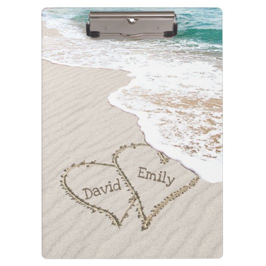 ビーチハート（名前） クリップボード (正面)