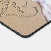 ビーチハート（名前） デスクマット (コーナー)