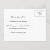 ビーチハート – 日付を保存 案内ポストカード (裏面)