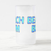 ビーチバおもしろいムスローガン フロストグラスビールジョッキ (中央)