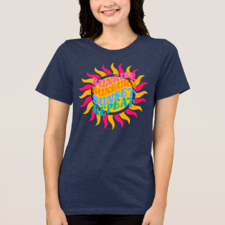 ビーチバイブTシャツ ユニセックスサマーファッション トライブレンドTシャツ