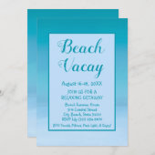 ビーチバカイゲタウェイバケーション招待状 招待状 (正面/裏面)