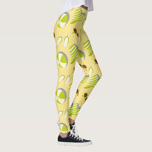 ビーチバカイパターンとサングラスとサンハットl レギンス (右)